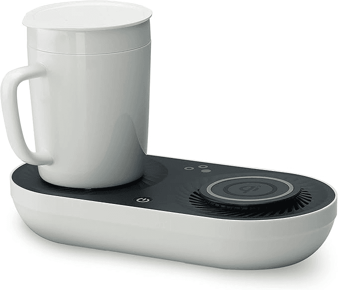 Nomodo - Qi-Certified Fast Charger with Mug Warmer/Drink Cooler